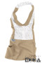 FALDA OFELIA BEIGE RICAMATO