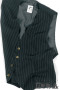 GILET STYLE GESSATO NERO